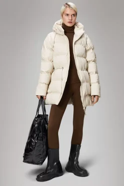 Rains Puffers|Vinterjakker<Alta Longer Puffer Jacket Dune