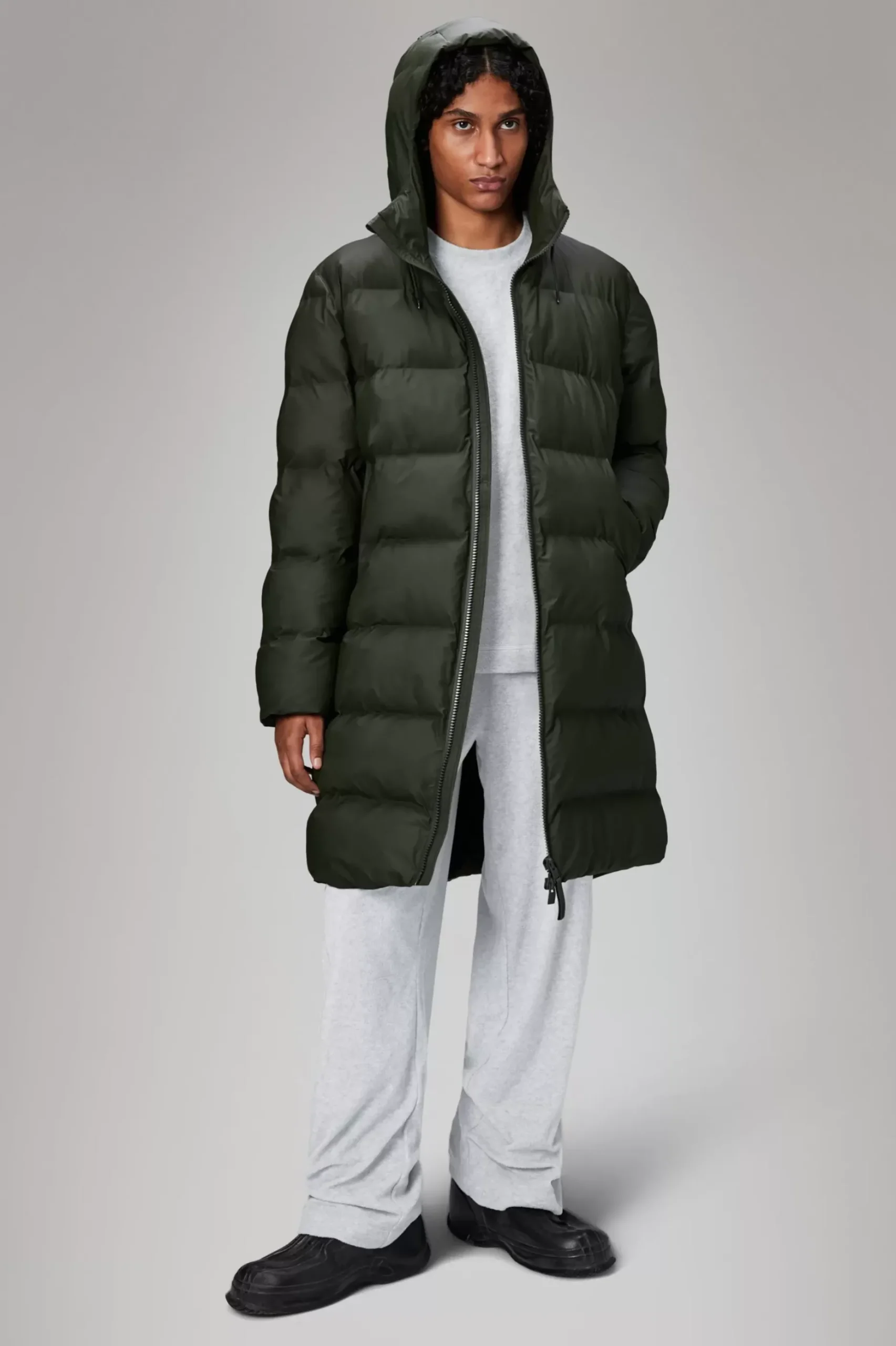 Rains Puffers|Vinterjakker<Alta Puffer Jacket Green