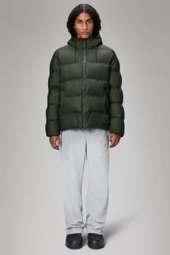 Rains Puffers|Vinterjakker<Alta Puffer Jacket Green