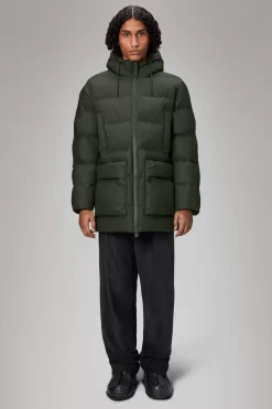 Rains Puffers|Vinterjakker<Alta Puffer Jacket Green