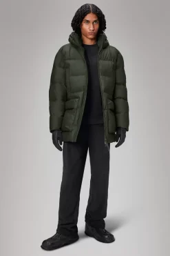 Rains Puffers|Vinterjakker<Alta Puffer Jacket Green