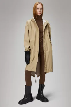 Rains Regnjakker|Parkajakker<Curve W Jacket Sand