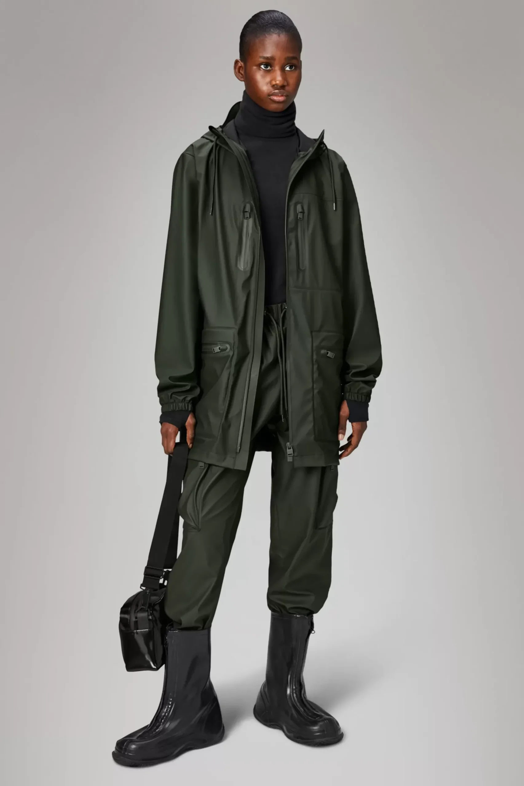 Rains Regnjakker<Curve W Jacket Green