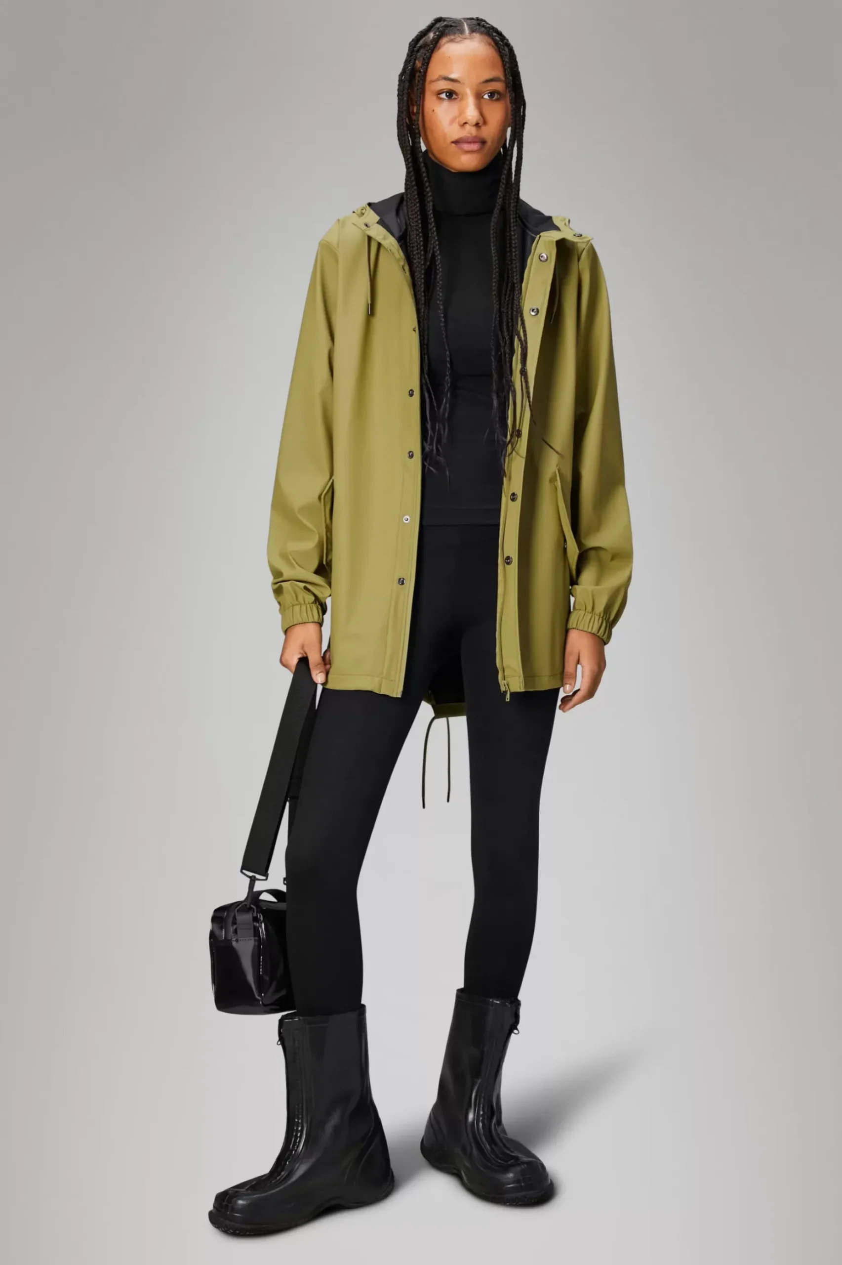 Rains Regnjakker<Curve W Jacket Khaki