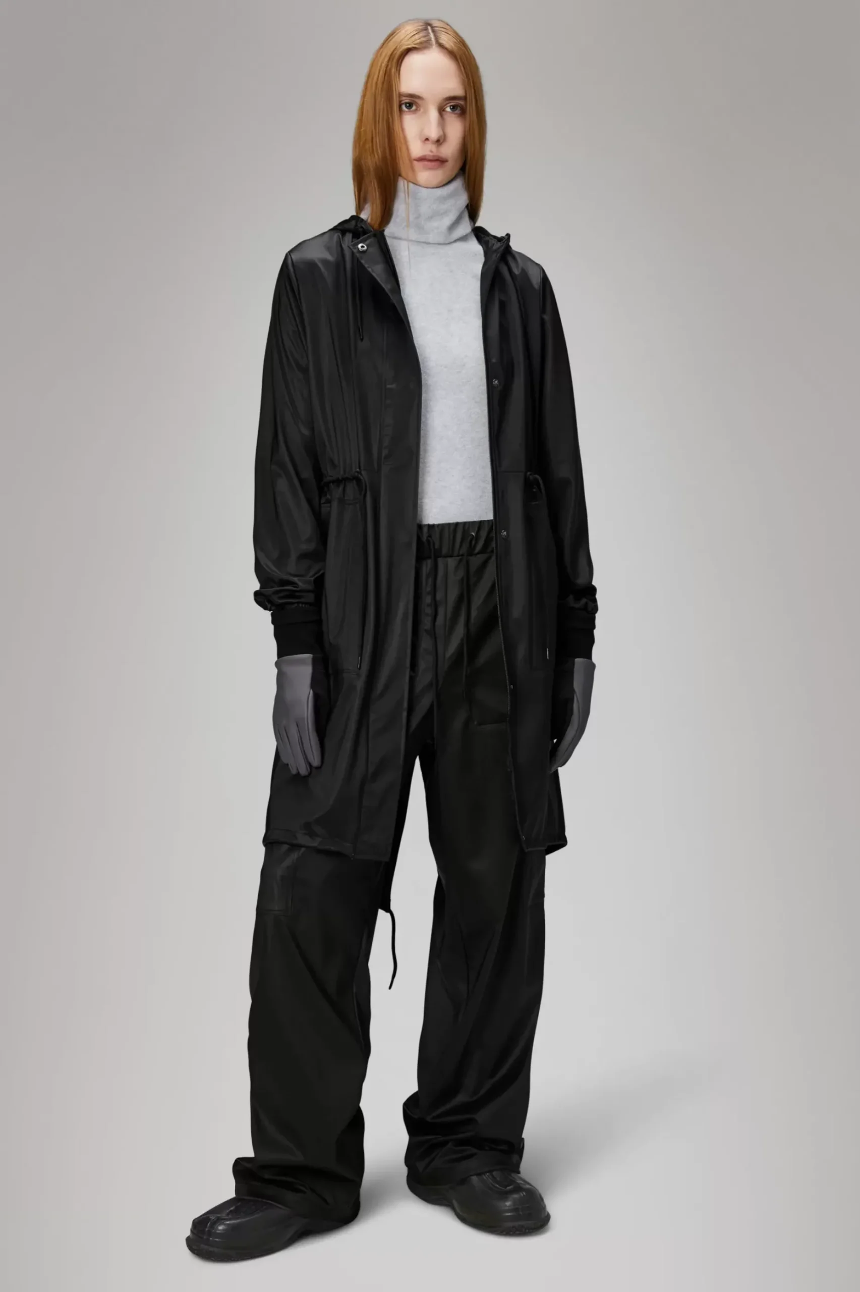 Rains Regnjakker|Parkajakker<Curve W Jacket BlackGrain