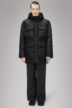 Rains Parkajakker|Vinterjakker<Fishtail Parka Black