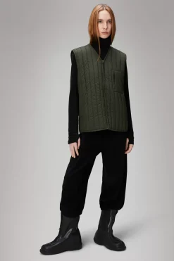 Rains Quiltede Jakker|Quiltede Jakker<Giron Liner Jacket Green