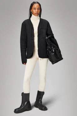 Rains Quiltede Jakker|Quiltede Jakker<Giron Liner Jacket Black