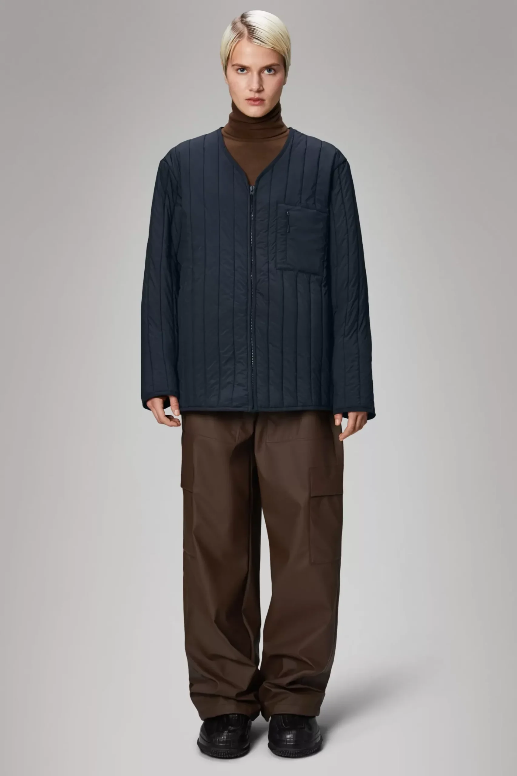 Rains Quiltede Jakker|Quiltede Jakker<Giron Liner Jacket Navy