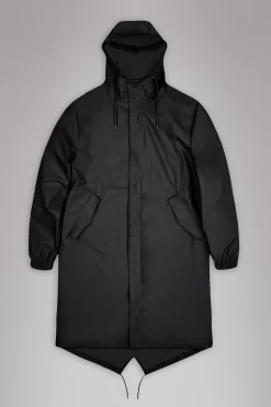 Rains Regnjakker|Parkajakker<Long Jacket Black