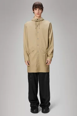 Rains Regnjakker<Long Jacket Sand