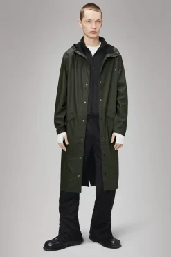 Rains Regnjakker<Long Jacket Green