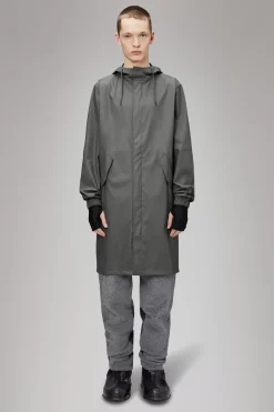 Rains Regnjakker|Parkajakker<Long Jacket Grey