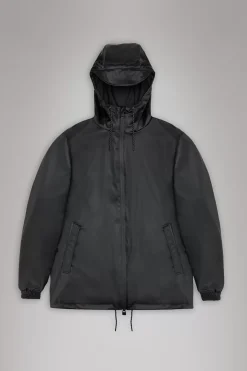 Rains Regnjakker<Long Jacket BlackGrain