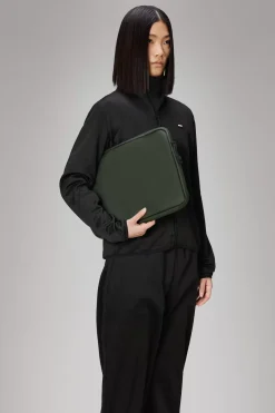 Rains Computertasker|Laptop Covers<Texel Tech Bag Green