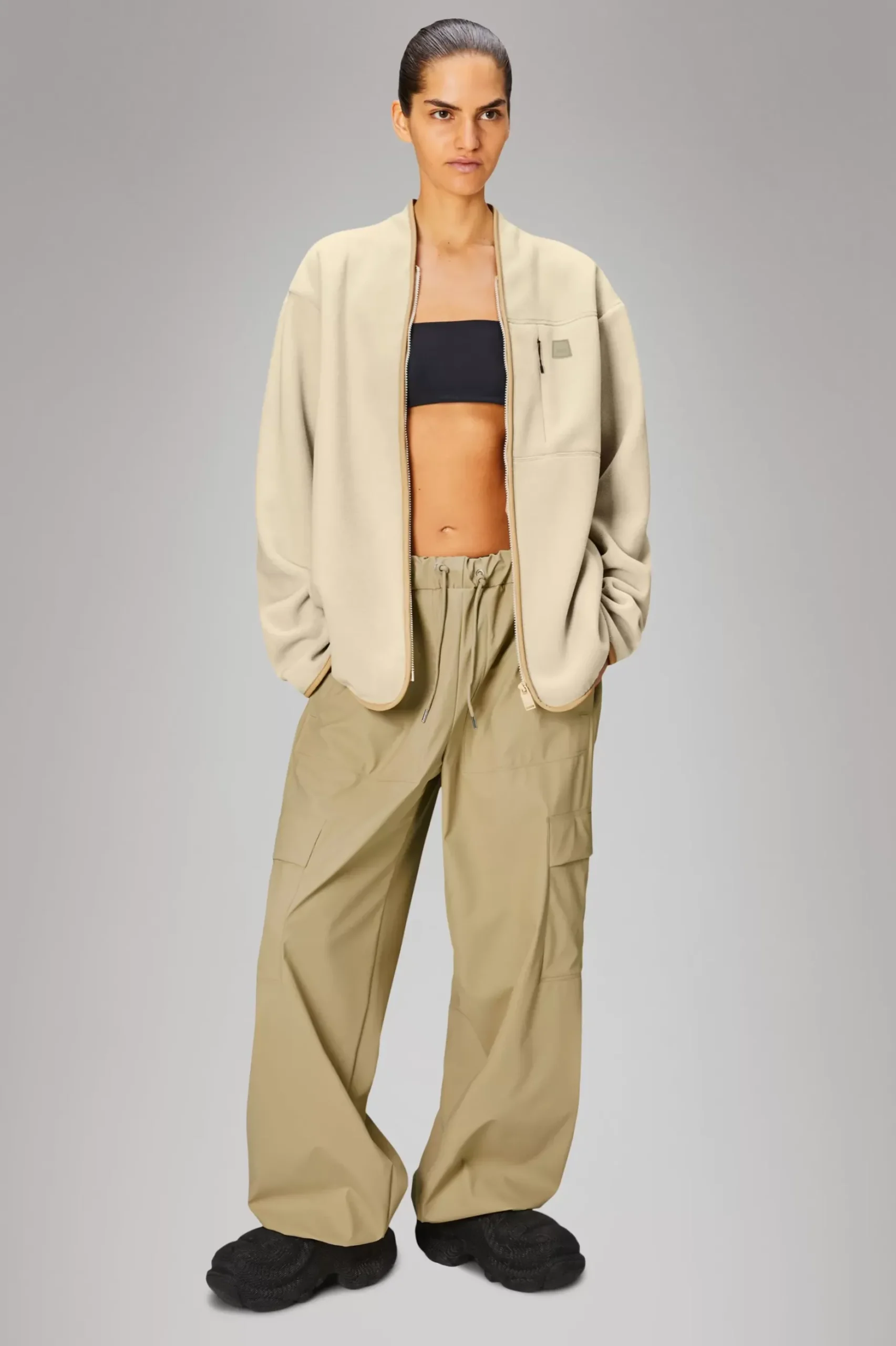 Rains Fleece Jakker|Fleece Jakker<Yermo Fleece Vest Sand